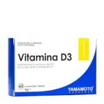 YAMAMOTO RESEARCH Vitamina D3 60 Compresse, Integratore Alimentare che Apporta 50 mcg di Vitamina D3 per Compressa