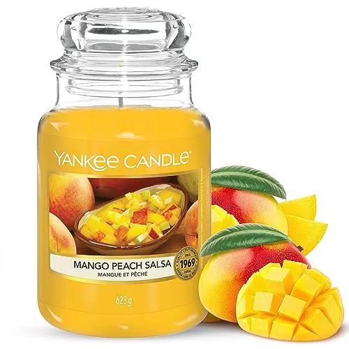 Yankee Candle Candela Profumata In Giara Grande, Salsa Di Mango Alla Pesca