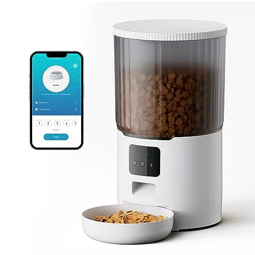 Distributori Automatici di Cibo per Animali Domestici con WiFi e Registrazione Vocale