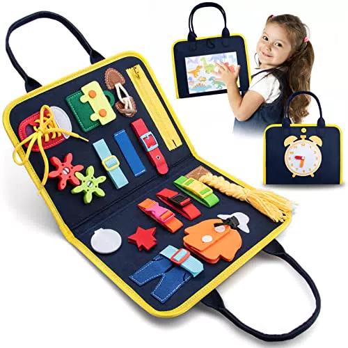 Achiyway Pannello Sensoriale montessori 19 in 1