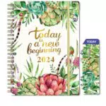 Agenda Settimanale A5 2024 con Pagine a Puntini e Planner Mensile
