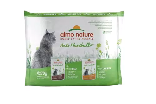 Almo Nature Holistic Multipack Cibo Umido Gatto Adulto con Manzo & Pollo