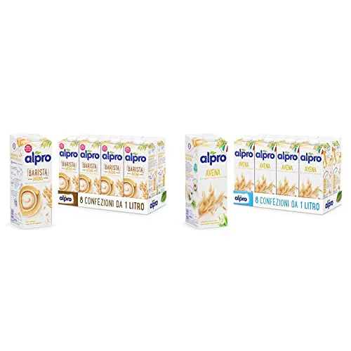 Alpro Barista Bevanda all'Avena 100% Vegetale con Vitamine B2, B12 e D