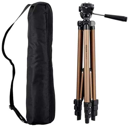 Amazon Basics - Treppiedi da 127 cm con custodia, leggero