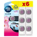 Ambi Pur Profumatore Auto, 6 Deodoranti Auto, Fragranza Fiori Eleganti