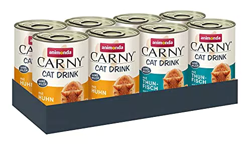 animonda Carny Adult Cat Drink, Cibo umido per gatti, 8 pezzi