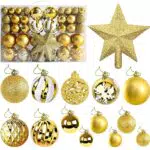 AOKITO Palline di Natale Dorate, 101 pezzi