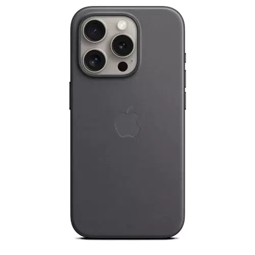 Custodia Apple MagSafe in Tessuto FineWoven per iPhone 15 Pro - Nero