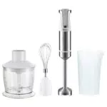 Ardes Frullatore a Immersione 3 in 1 - Minipimer Tritatutto e Frusta - Motore Professionale - Mixer Cucina - Lame Acciaio Inox - 2 Velocità