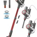 Aspirapolvere Senza Fili 30KPa con Batteria Rimovibile e Spazzola Elettrica - Ideale per Moquette e Peli Animali