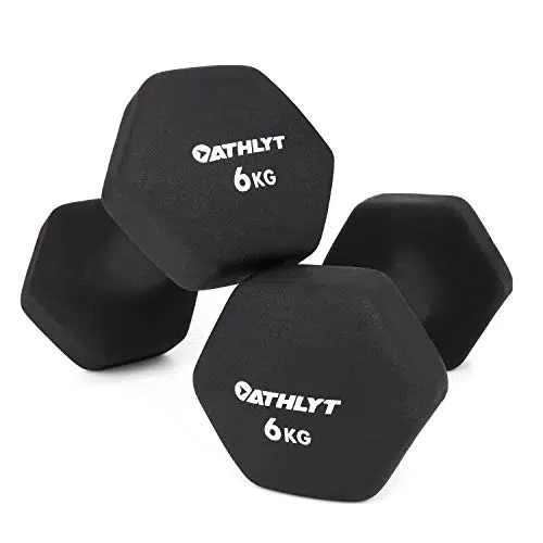 Athlyt - Set di manubri rivestiti in neoprene