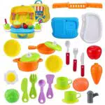 Auniq Giocattoli colorati da cucina per bambini, giocattoli da cucina colorati