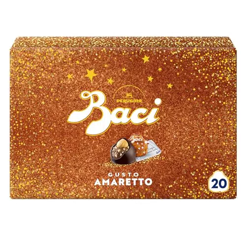 BACI PERUGINA gusto Amaretto Cioccolatini Fondenti ripieni al Gianduia