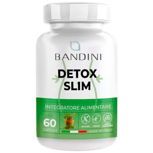 Bandini DETOX SLIM Capsule Vegan | Drenante e Antiossidante per Fegato e Intestino
