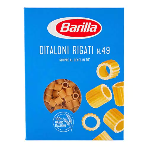 Barilla Pasta Ditaloni Rigati N.49, Pastina di Semola di Grano Duro