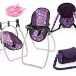 Seggiolino Porta Bambola Bayer Design con Accessori in Plastica