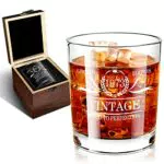 Bicchiere da Whisky Beyond MS in Scatola di Legno - Regalo Compleanno Uomo 50° - 350 ml