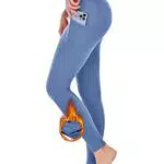 Zzkouine Leggings Termici Foderati in Pile