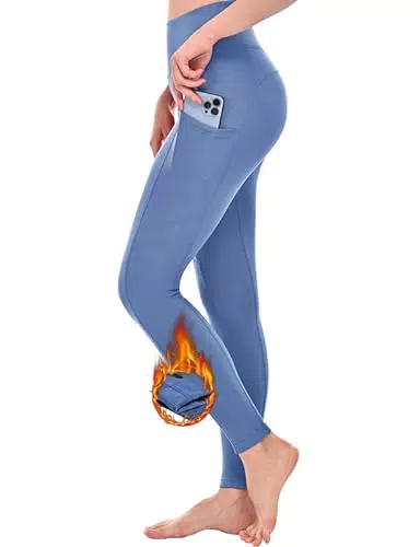 Zzkouine Leggings Termici Foderati in Pile