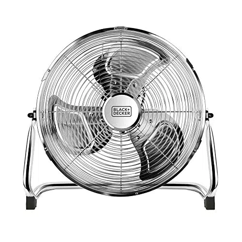 BLACK+DECKER Ventilatore da Pavimento 120W Silenzioso - Flusso d'Aria 97,54 m3/h