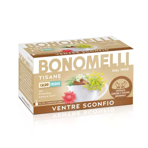 Bonomelli Tisana Funzionale Ventre Sgonfio con Finocchio, Anice e Carvi