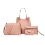 Borsa da donna a secchiello da 4 pezzi, borsa da donna a più pezzi