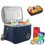 Borsa Isotermica da Pranzo Grande Pieghevole con Tracolla - Ideale per Viaggi e Attività All'aperto
