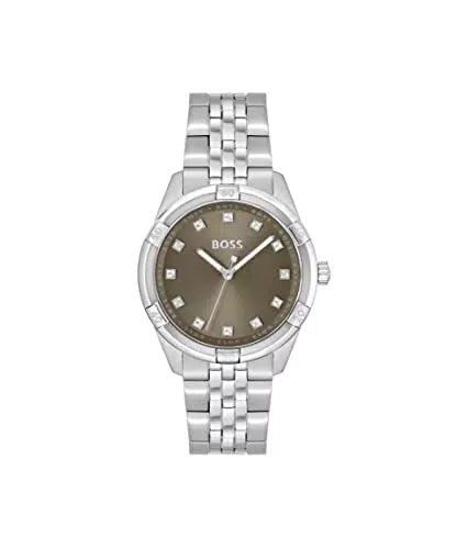 BOSS Orologio Analogico al Quarzo da Donna con Cinturino in Acciaio Inossidabile
