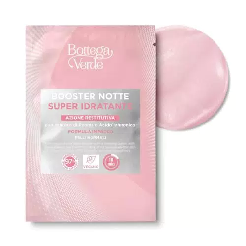 Bottega Verde - Booster Notte con estratto di Peonia e Acido Ialuronico