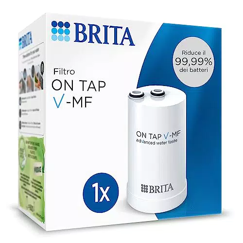 BRITA Filtro di Ricambio ON TAP V-MF - Acqua Pura al 99,99% Senza Batteri