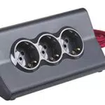 Ciabatta Multipresa da Scrivania BTicino S3713GBU con 2 Prese USB e Interruttore