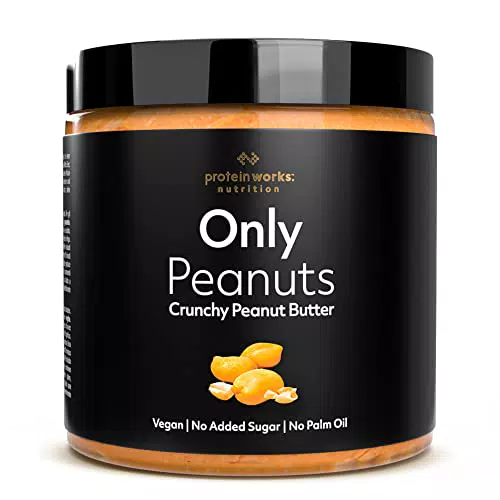 The Protein Works - Burro di arachidi Croccante Naturale Vegano - Senza zuccheri aggiunti, conservanti o olio di palma