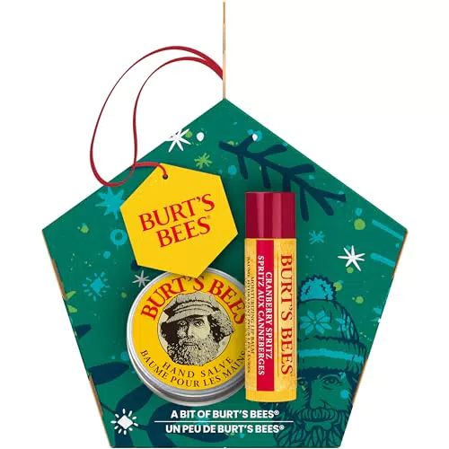 Burt's Bees Set Regalo Balsamo Labbra e Balsamo Mani Alla Cera D’Api