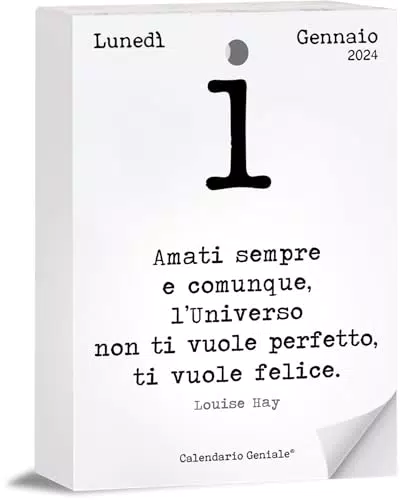 Calendario Geniale 2024 con Bonus Digitali e Frase del Giorno