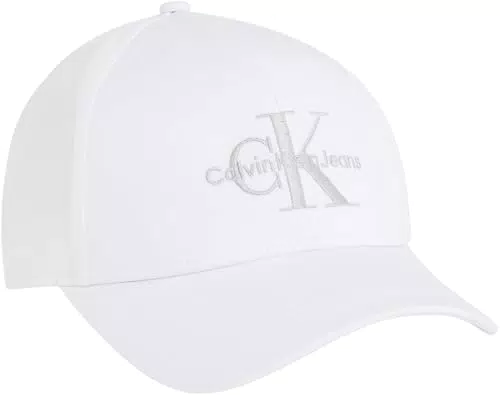 Cappellino da Baseball Calvin Klein Monogram Donna - Bianco
