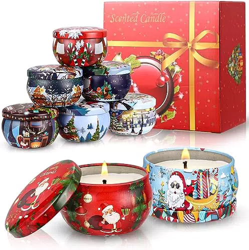 Candele Profumate Natalizie, 8 pezzi