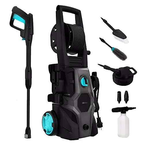 Cecotec Idropulitrice ad Alta Pressione HydroBoost 2000 Pro: 2000 W, 450 l/h, 150 bar, Pompa in Alluminio.