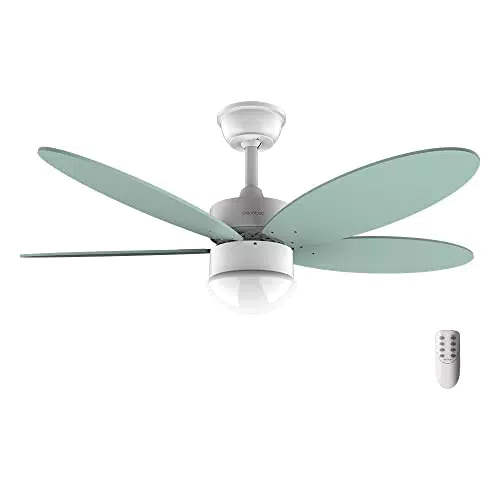 Cecotec Ventilatore da soffitto con luce EnergySilence Aero 4260 Mint. 40 W