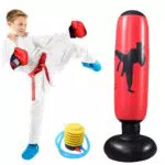 CHETOGIN Sacco da boxe gonfiabile autoportante per bambini 160 cm gonfiabile autoportante con pompa a piedi