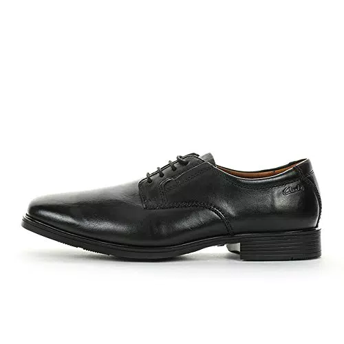 Clarks Tilden Plain: Scarpe con Lacci Uomo, Nero