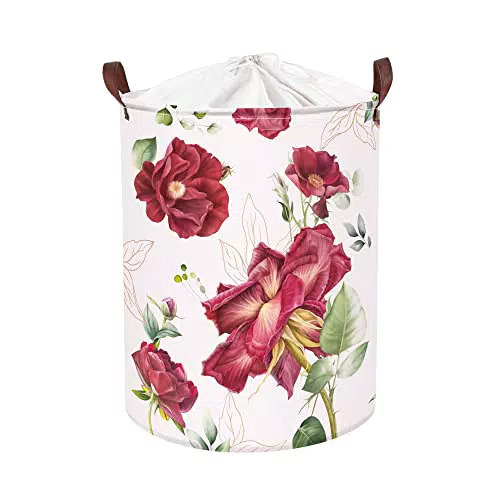 Clastyle Cesta Indumenti Sporchi Ragazze Peonia Rose Rossa - Design Elegante 45L
