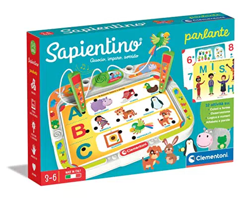 Clementoni Sapientino Parlante - Banchetto Attività Interattive Educativo 3 Anni - Made in Italy