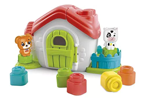Clementoni Soft Clemmy-Touch Fattoria Sensoriale con Mattoncini Morbidi per Bambini 10-36 Mesi
