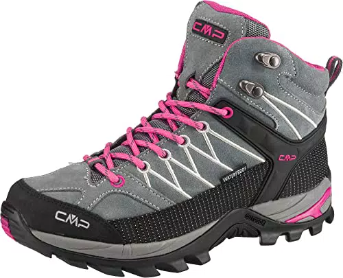 CMP Donna Rigel Mid Wmn Trekking Shoe Wp Scarpe, Magenta/Antracite