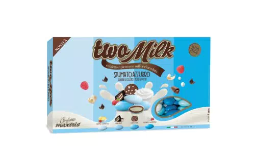 Confetti Maxtris Two Milk Sfumato Azzurro Scatola 1 Kg