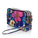 Pochette da Donna Conisy Floreale Portafoglio con Tracolla e Laccetto