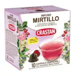 CRASTAN 1870, 10 Capsule Infuso al Gusto Mirtillo