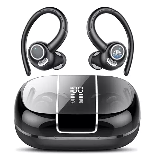Auricolari Bluetooth Sport con HD Mic e Cancellazione Rumore - Bassi Profondi - Impermeabile IPX7