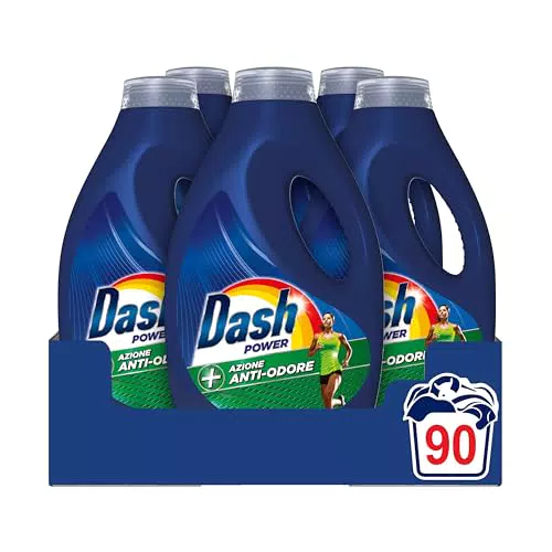 Detersivo Liquido Lavatrice Dash Power: Azione Anti-Odore e Efficace Anche a Freddo