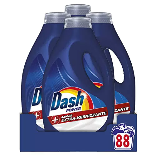 Dash Power Detersivo Liquido Lavatrice, Azione Extra-Igienizzante